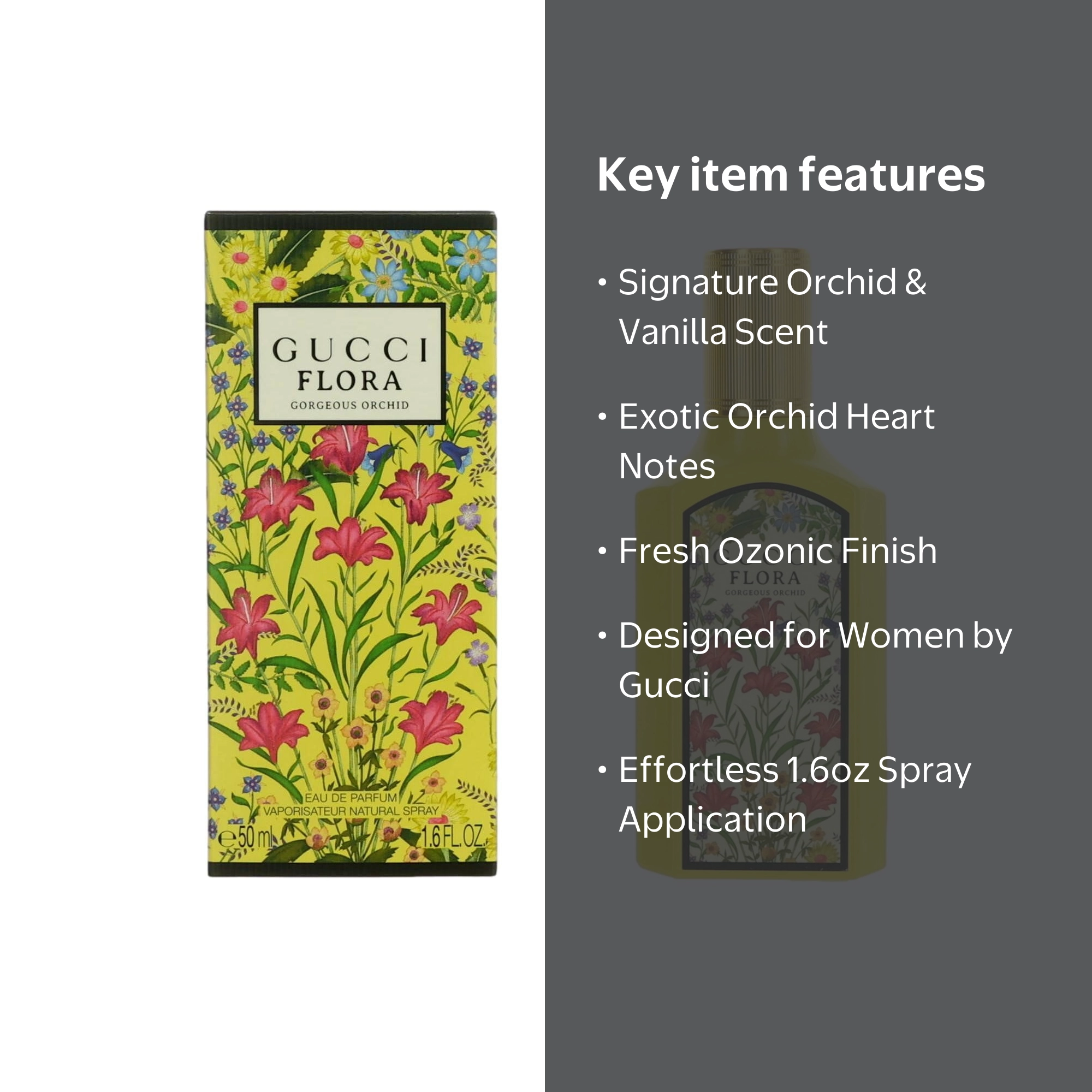 Gucci, Flora Gorgeous Orchid by Gucci, 1.6 oz EDP Spray for Women