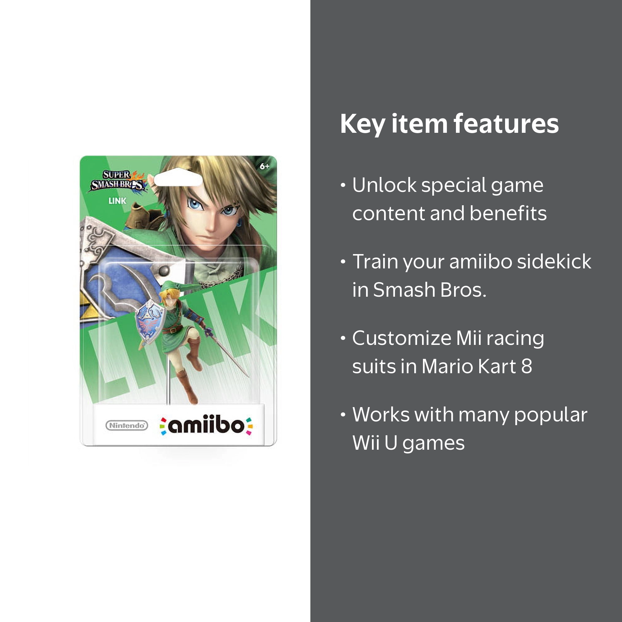 Nintendo amiibo Link, Super Smash Bros. Series with Compatible