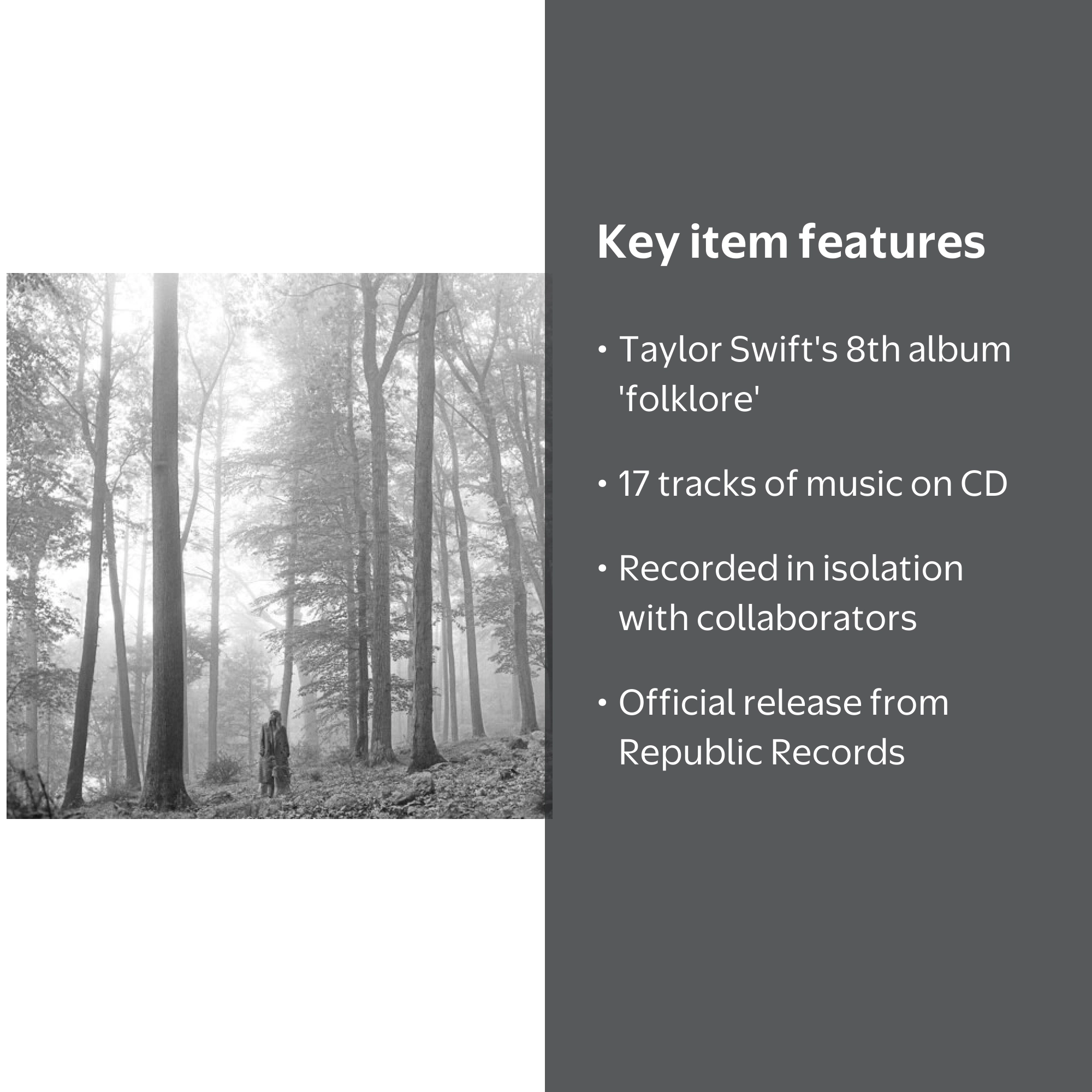 Taylor Swift - Folklore - Music & Performance - CD - Walmart.com