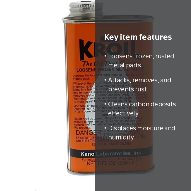Kroil Original Penetrating Oil (Drip-8oz Can-Single), Penetrant
