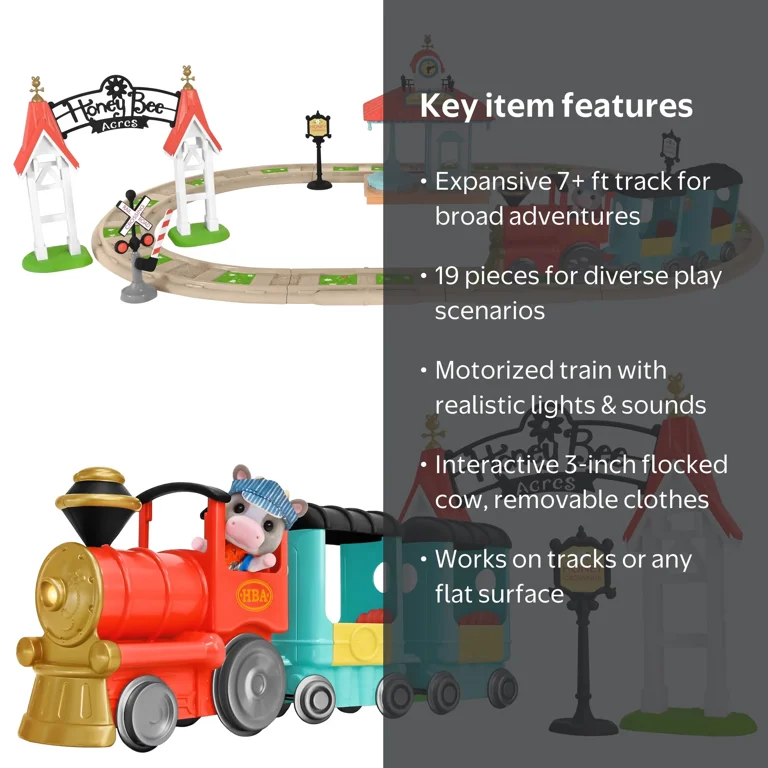 Honey Bee Acres Thistlestop Electric Train Station Set ‚Äì 19
