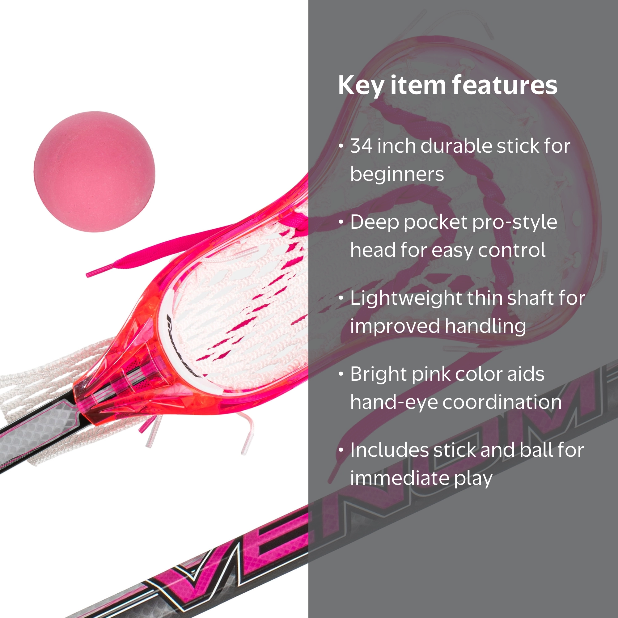 Franklin Sports Child Lacrosse Sets, Pink - Walmart.com