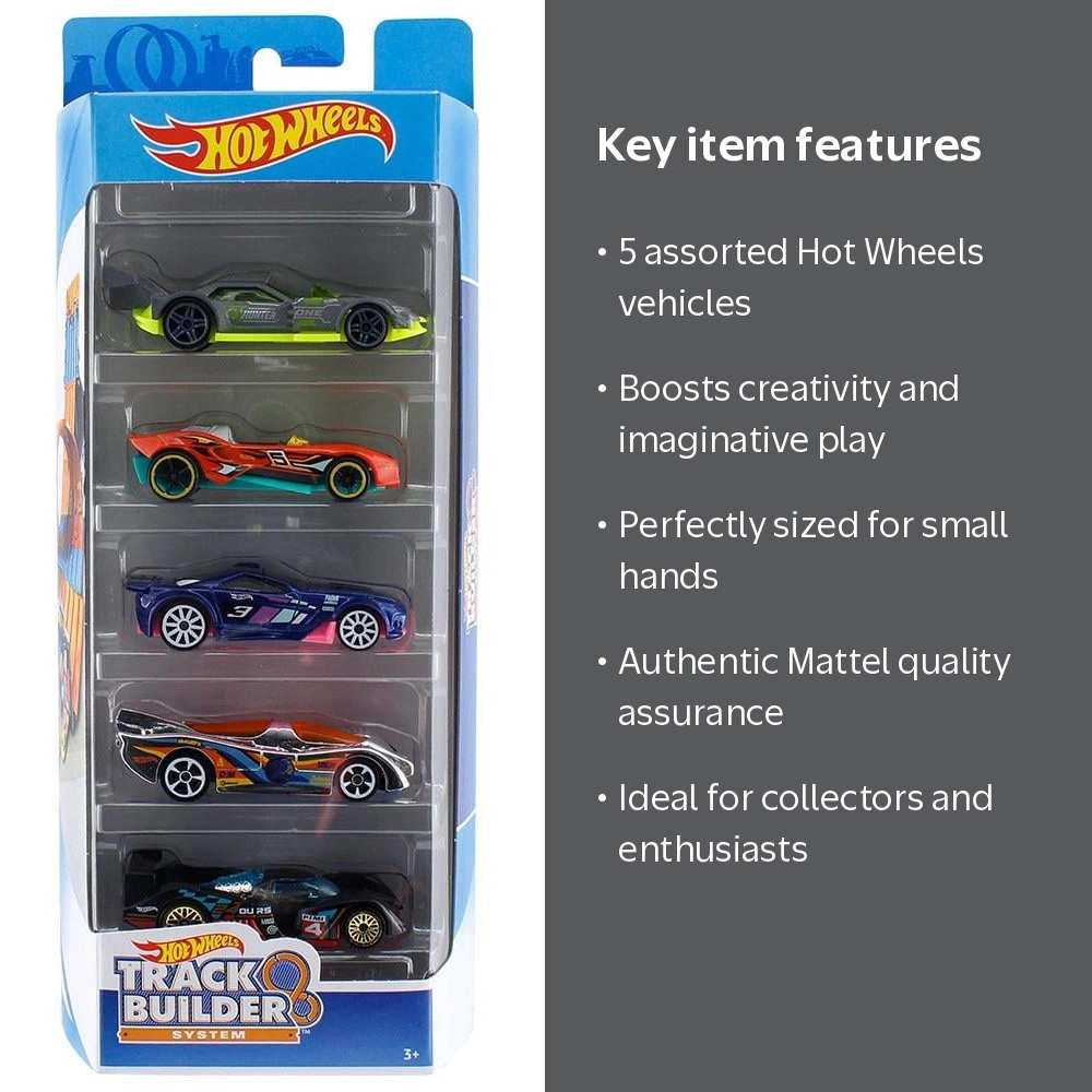 Mattel DP Hot Wheels 5 Pack Assorted - New Multi Box Car Set