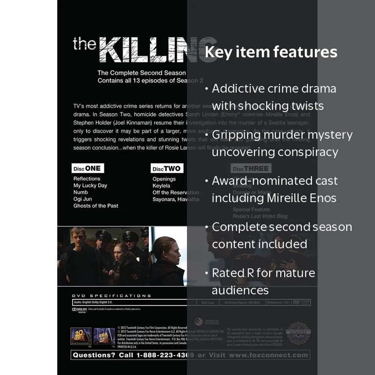 Fox Mod, The Killing: The Complete Second Season, crime drama TV