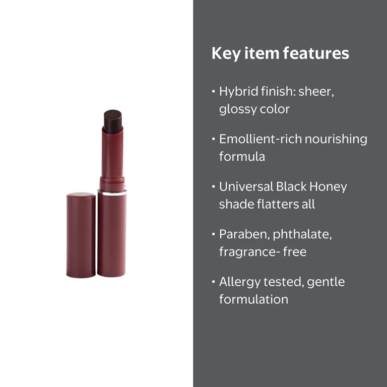 Clinique Almost Lipstick, Black Honey, Travel Size, Sheer Glossy