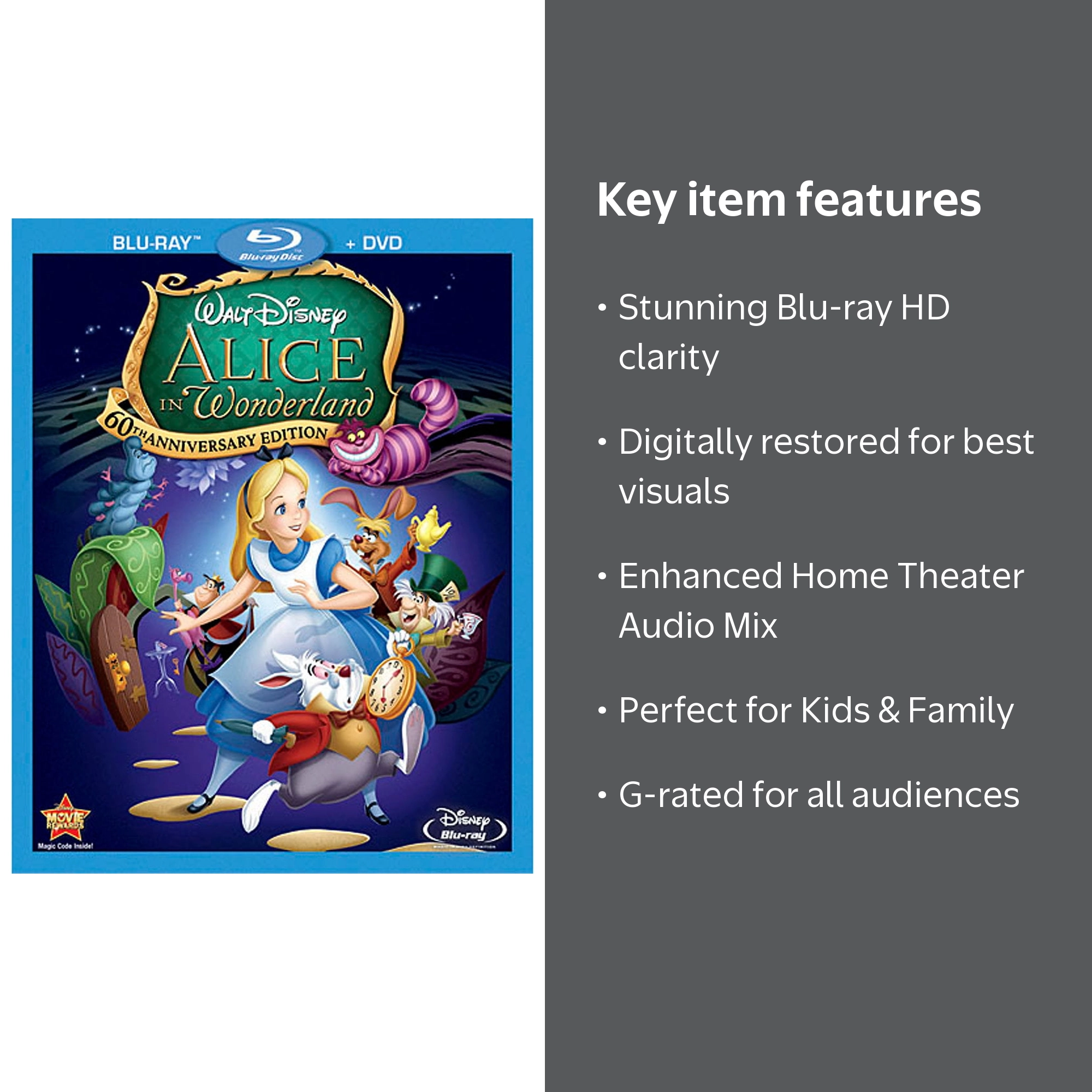 Disney's Alice in Wonderland 60th Anniversary Edition Blu-ray