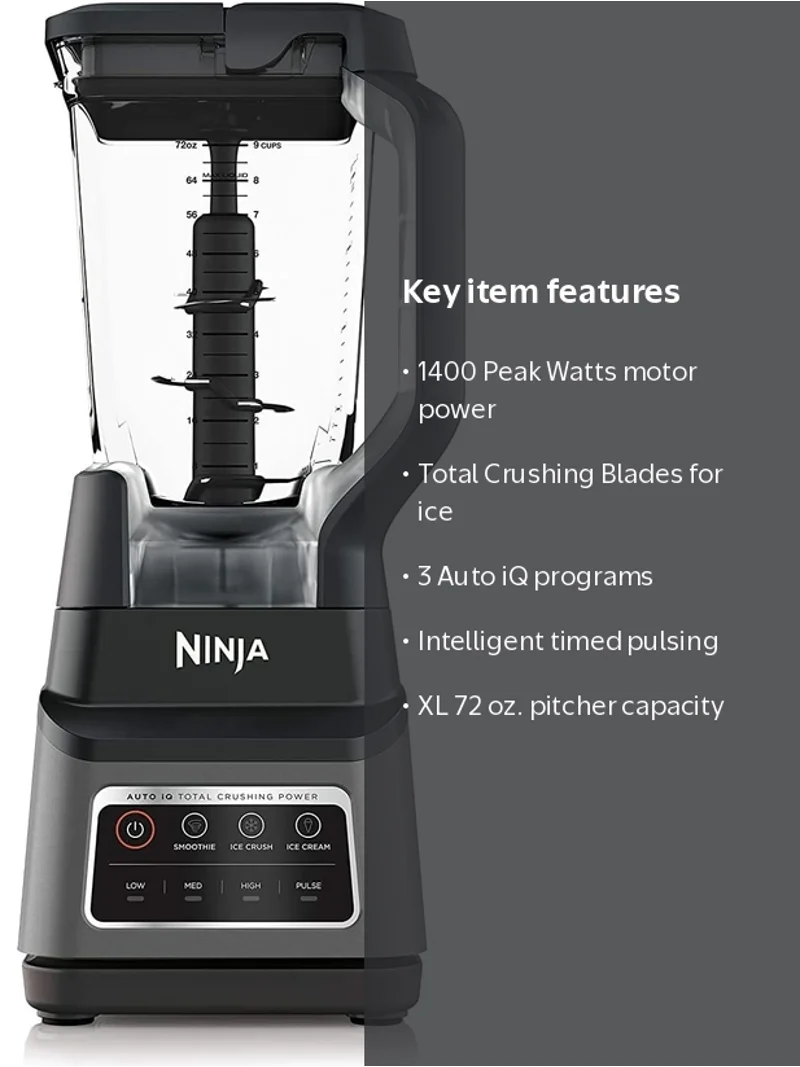BN701 Professional Plus Blender, 1400 Peak Watts, 72-oz. Total