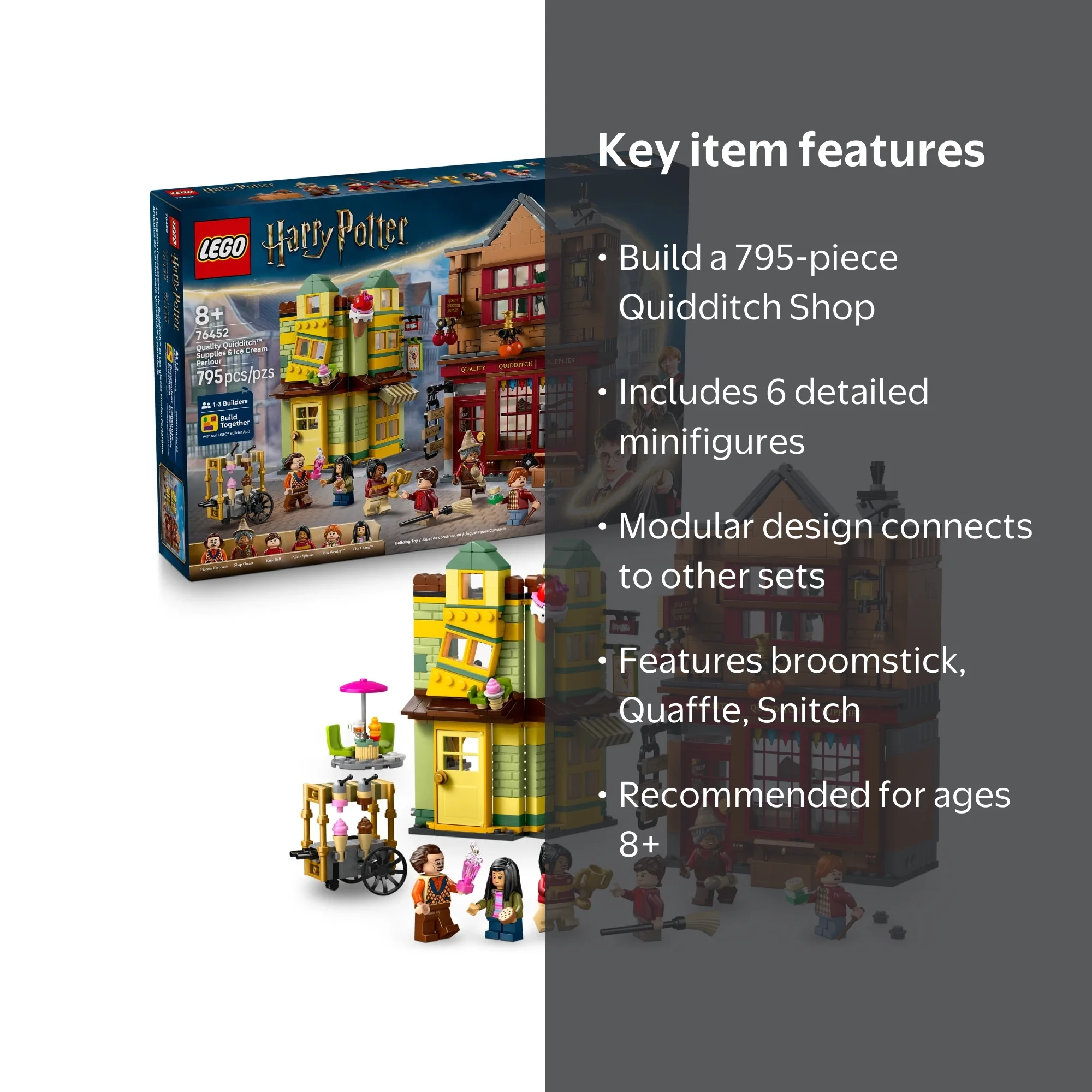 LEGO, Kids Toy, 76452, Diagon Alley Building Set for Boys and