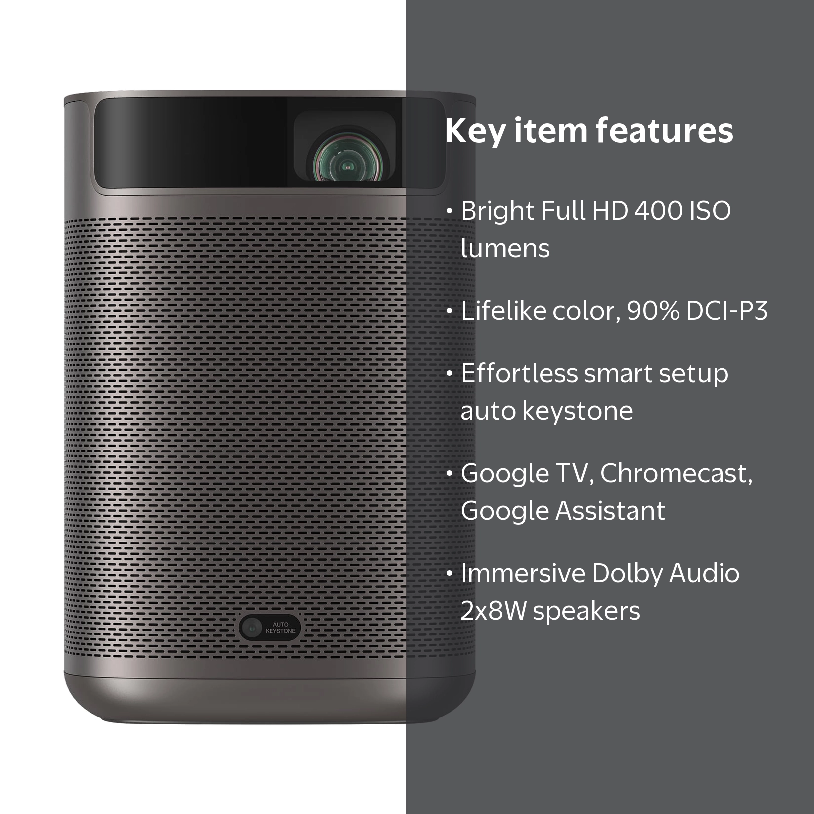 XGIMI, Full HD Smart Projector, Mogo 2 Plus, 400 lumens, Google TV