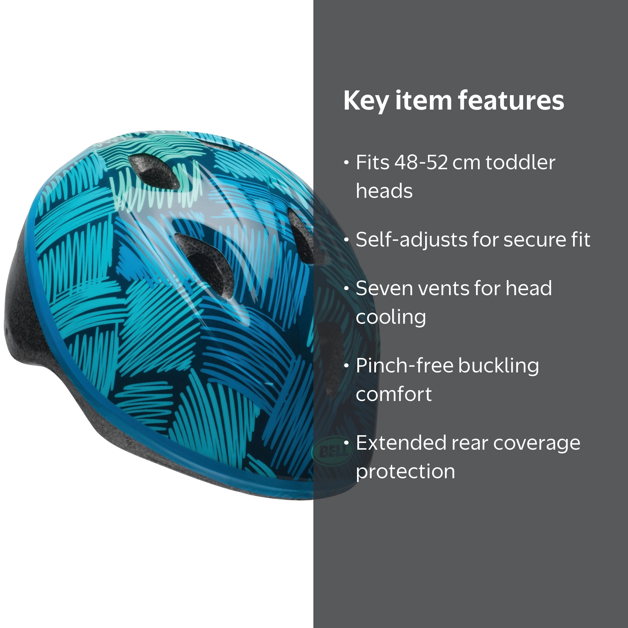 bell zoomer toddler bike helmet Add extra protection for adventurous children with the Bell Sports 7063268 Zoomer Dino GP Toddler Helmet Bell Helmets Helmet Toddler Shark