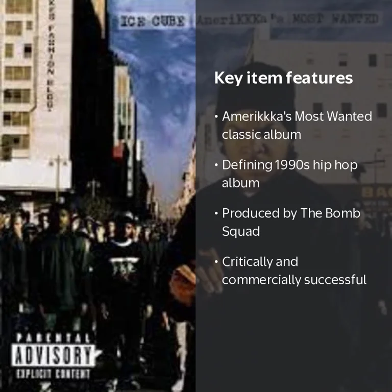 LP米オリジIce Cube AmeriKKKa's Most Wanted Ice Cube - Amerikkka's Most Wanted - Music & Performance - CD