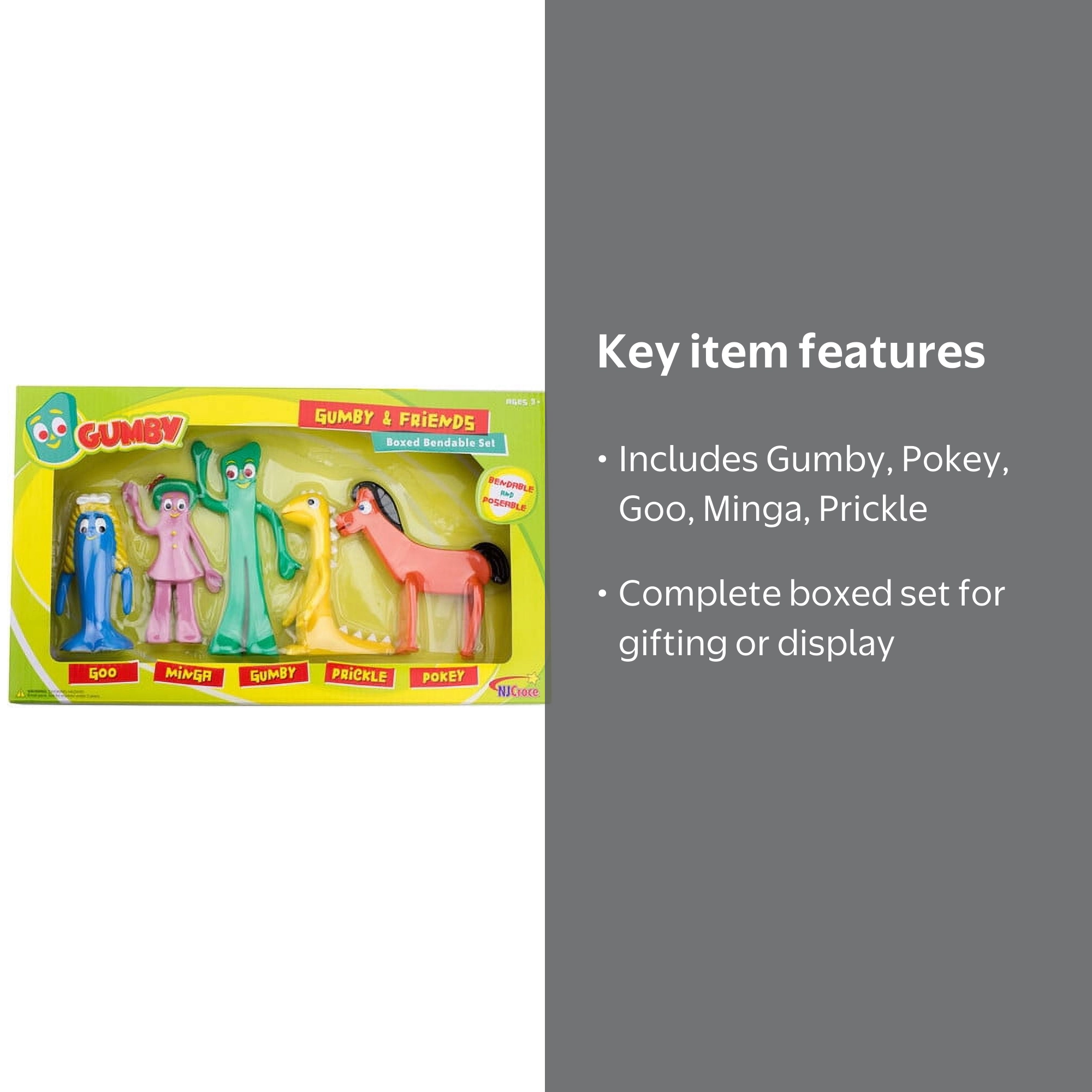 Gumby and Friends Bendable Boxed Set - Walmart.com