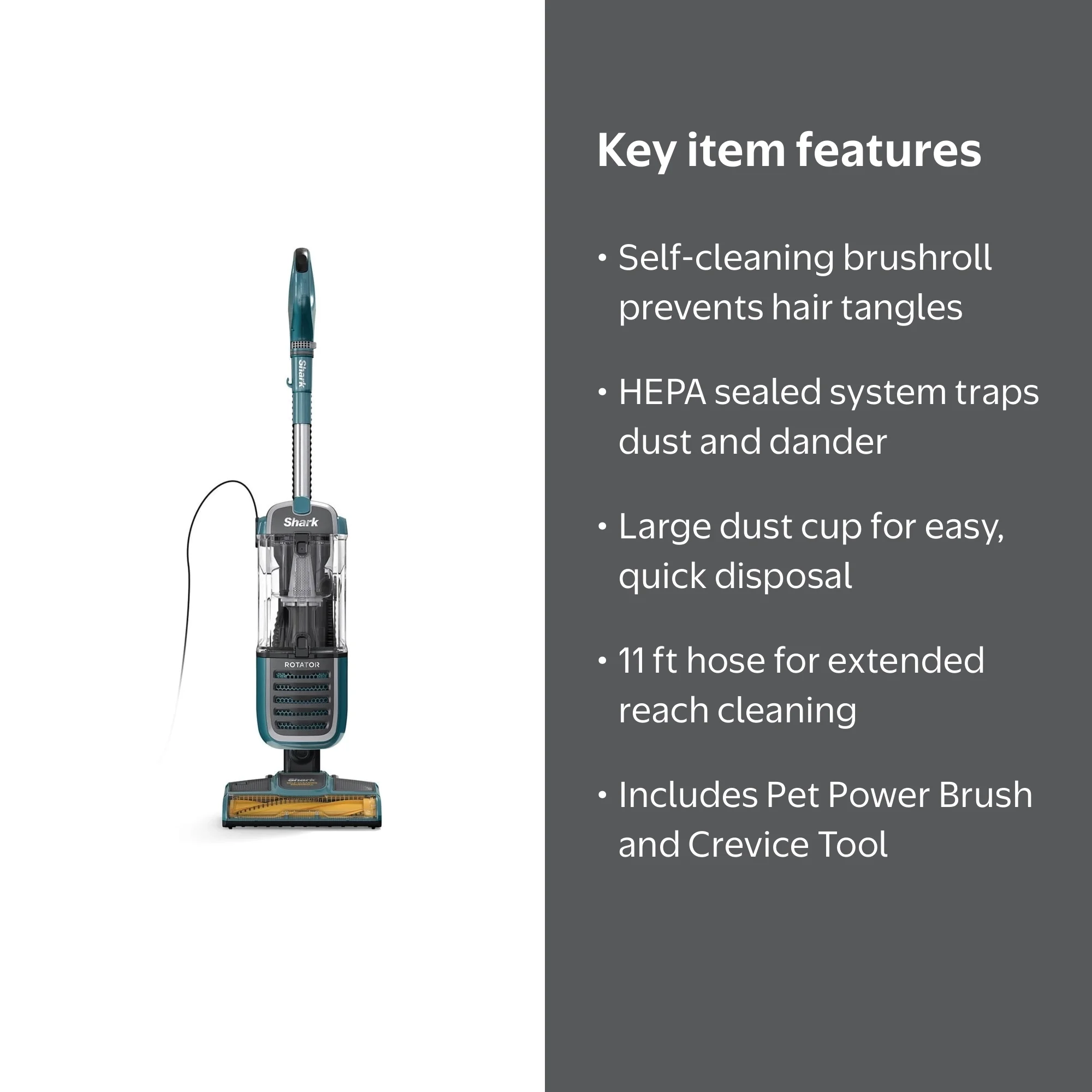 Shark ZU55 Vacuum Cleaner, Self-Cleaning Brushroll, Anti-Allergen