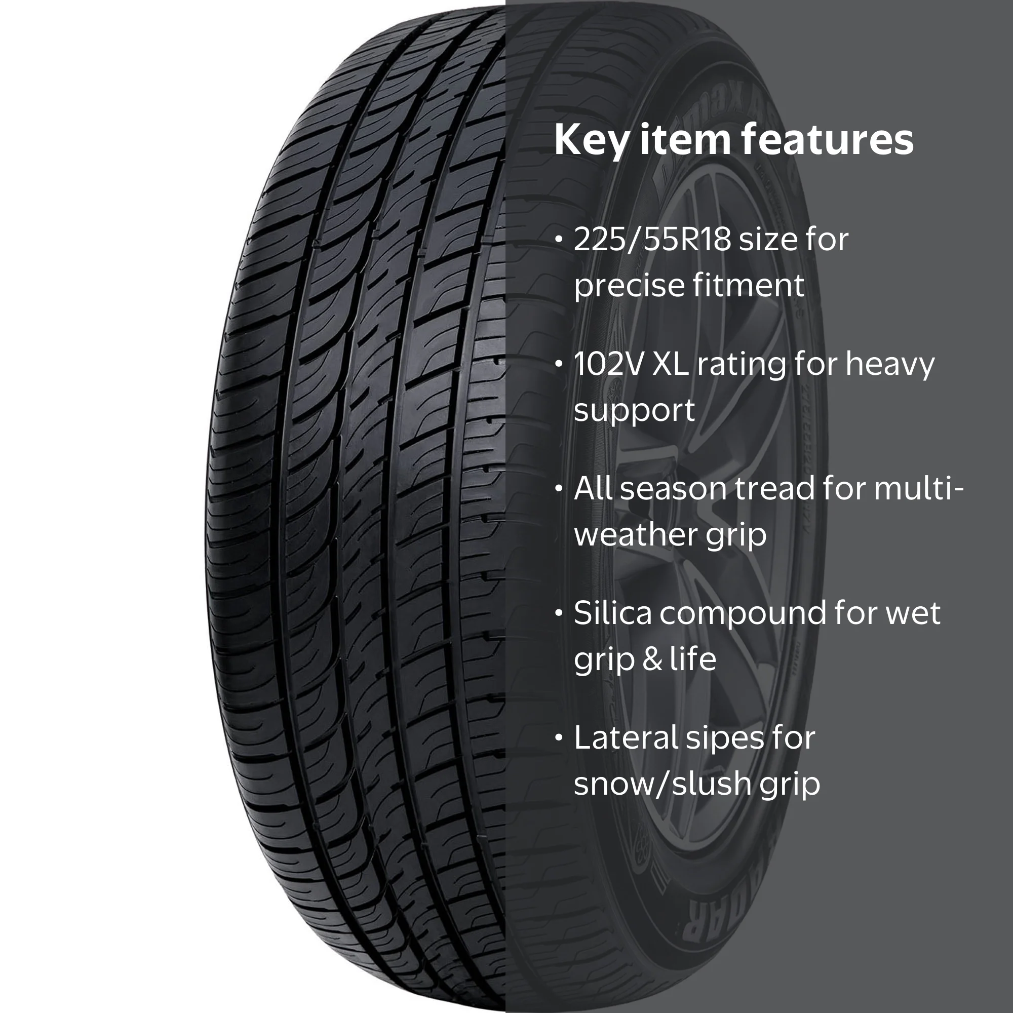 Radar Dimax AS-8 225/55R18 102V XL All-Season Tire for High