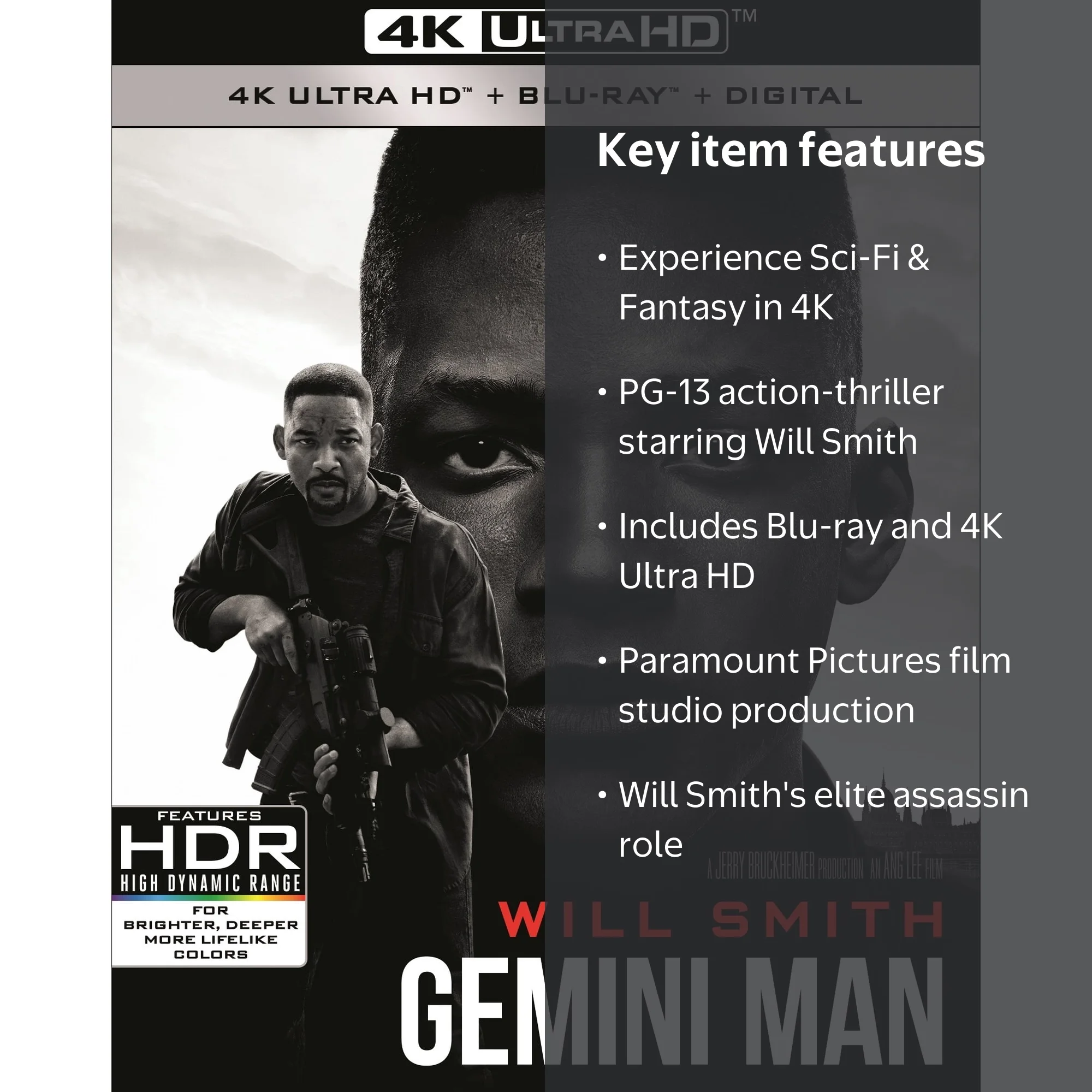 Paramount - Gemini Man [ULTRA HD] - Walmart.com