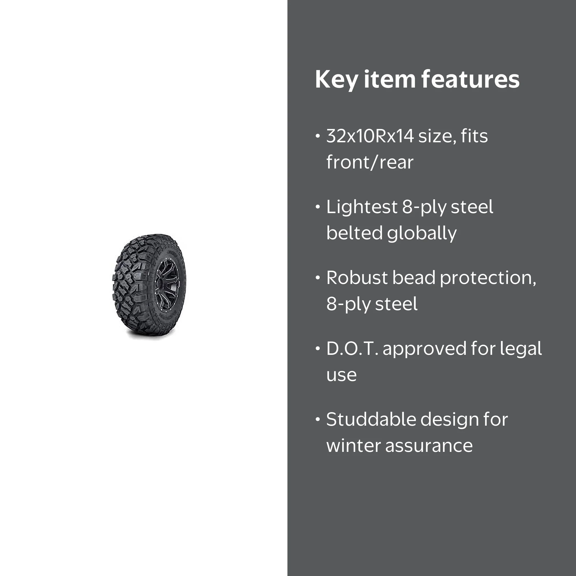 Kenda Tire 083204145D1 K3204R Klever XT Front/Rear Tires