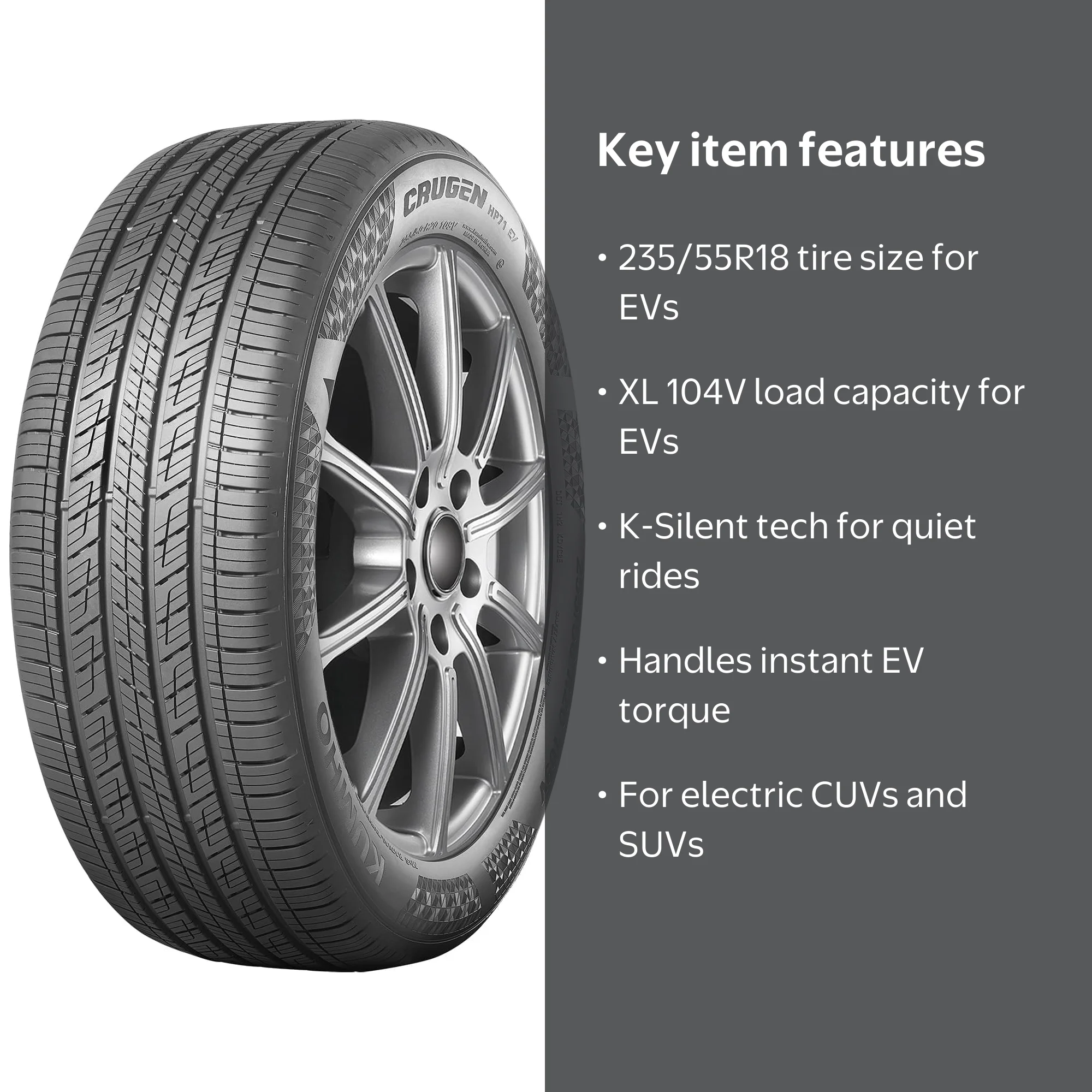 Kumho Crugen HP71 Elect All Season 235/55R18 104V XL Electric