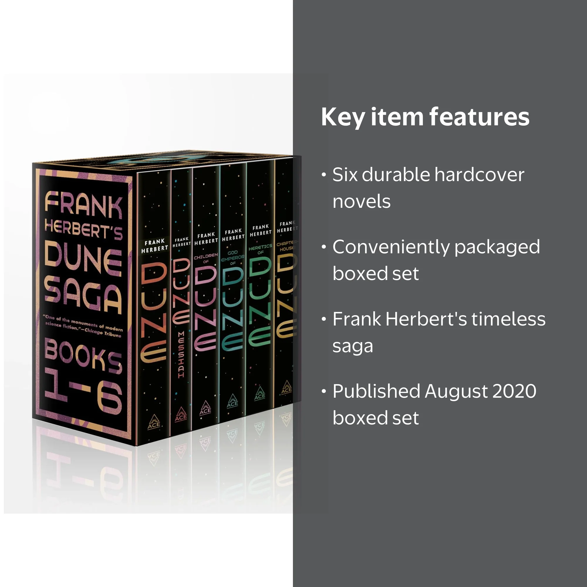 Frank Herbert Dune Saga 6-Book Boxed Set, Hardcover - Walmart.com