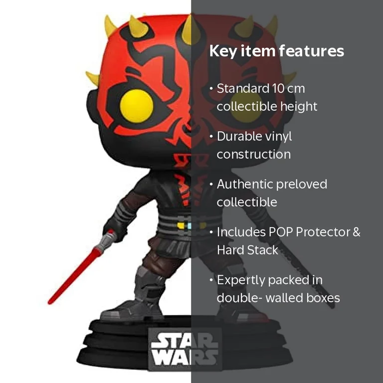 Funko, Funko POP! Star Wars Darth Maul Vinyl Figure, Dual Wielding