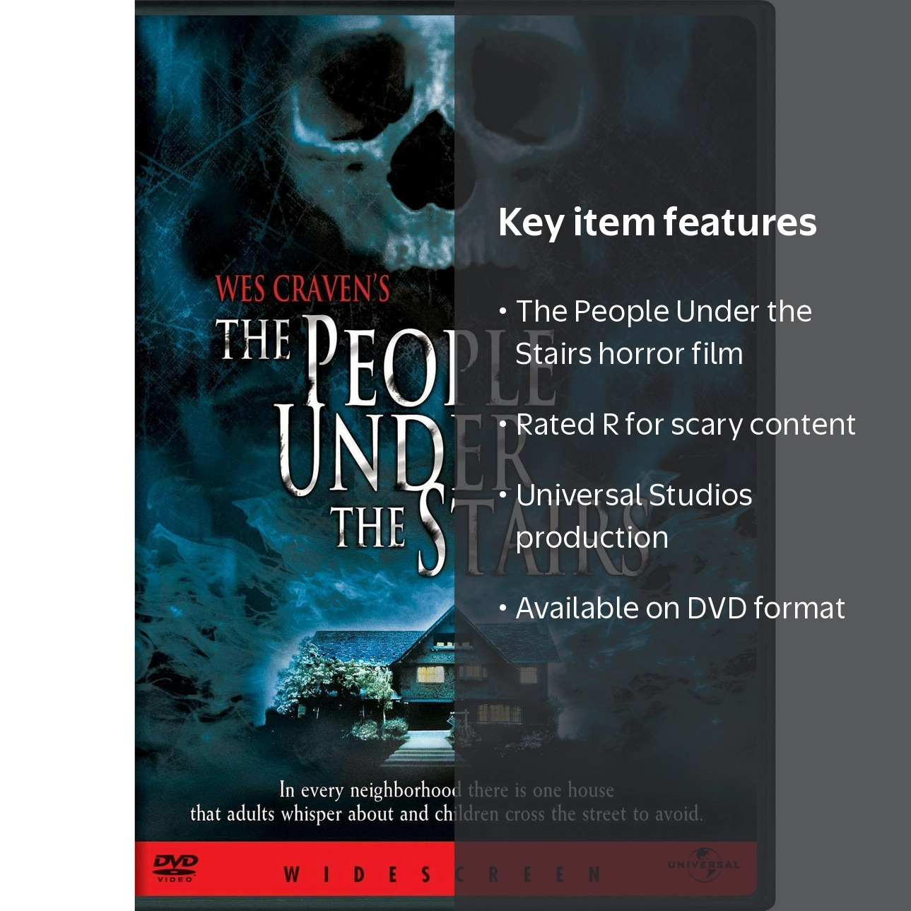 The People Under the Stairs DVD, Horror, Universal Studios