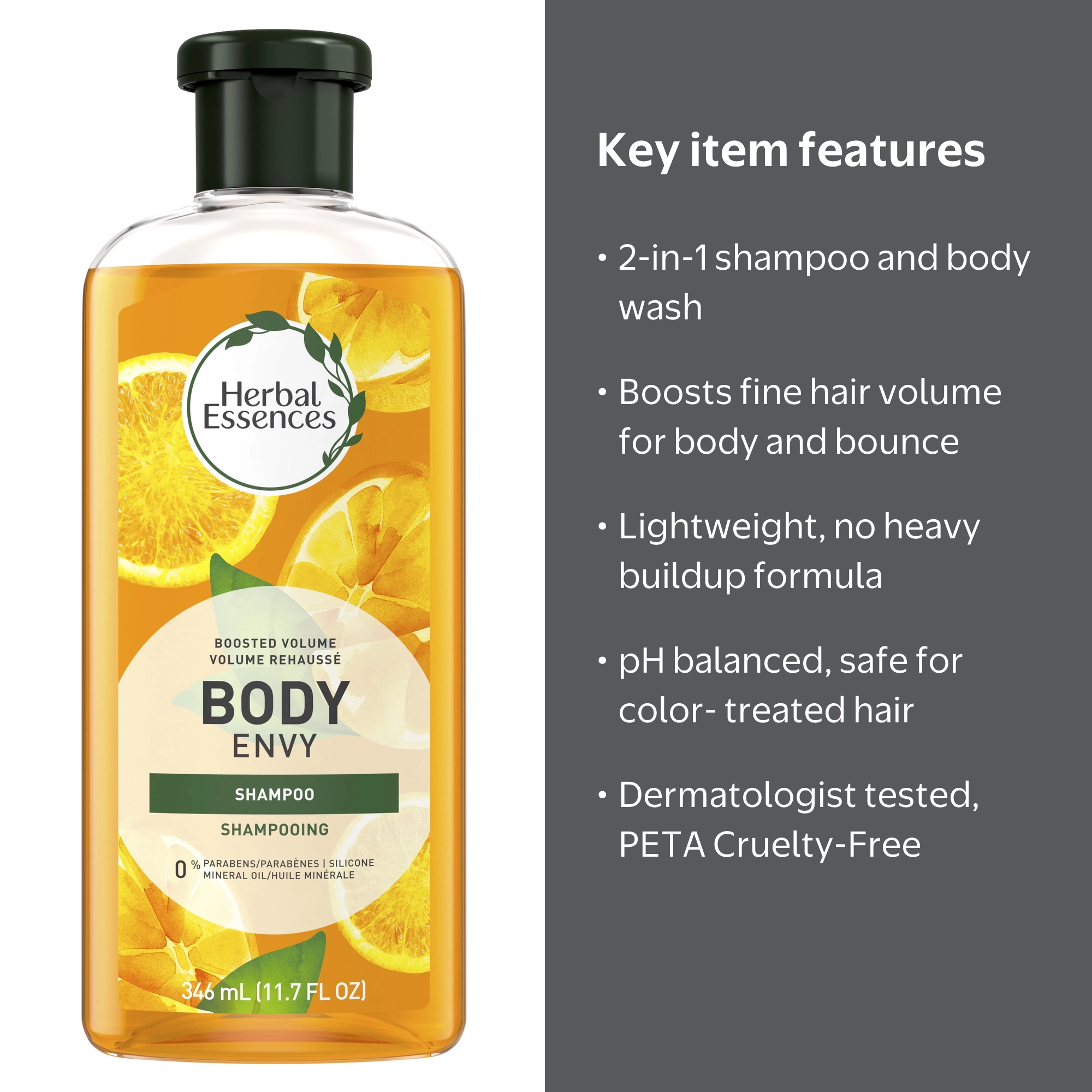 Herbal Essences, Body Envy Shampoo and Body Wash, 11.7 fl oz