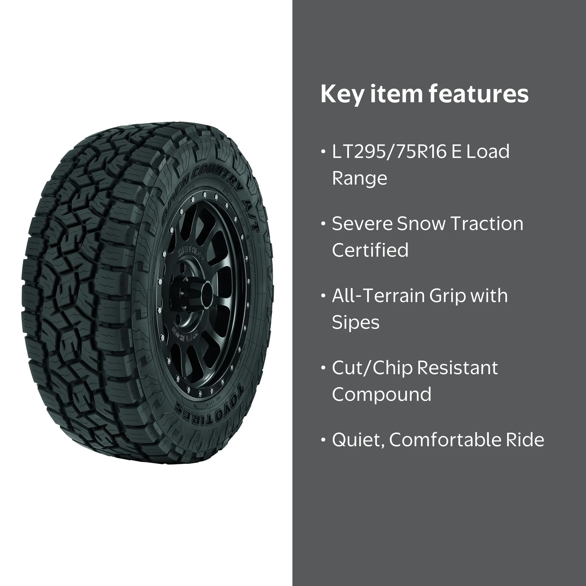 OPEN COUNTRY A/T III 175/80R16 WL 2本A Toyo Tires Open Country A/T III LT295/75R16 E/10PLY BSW
