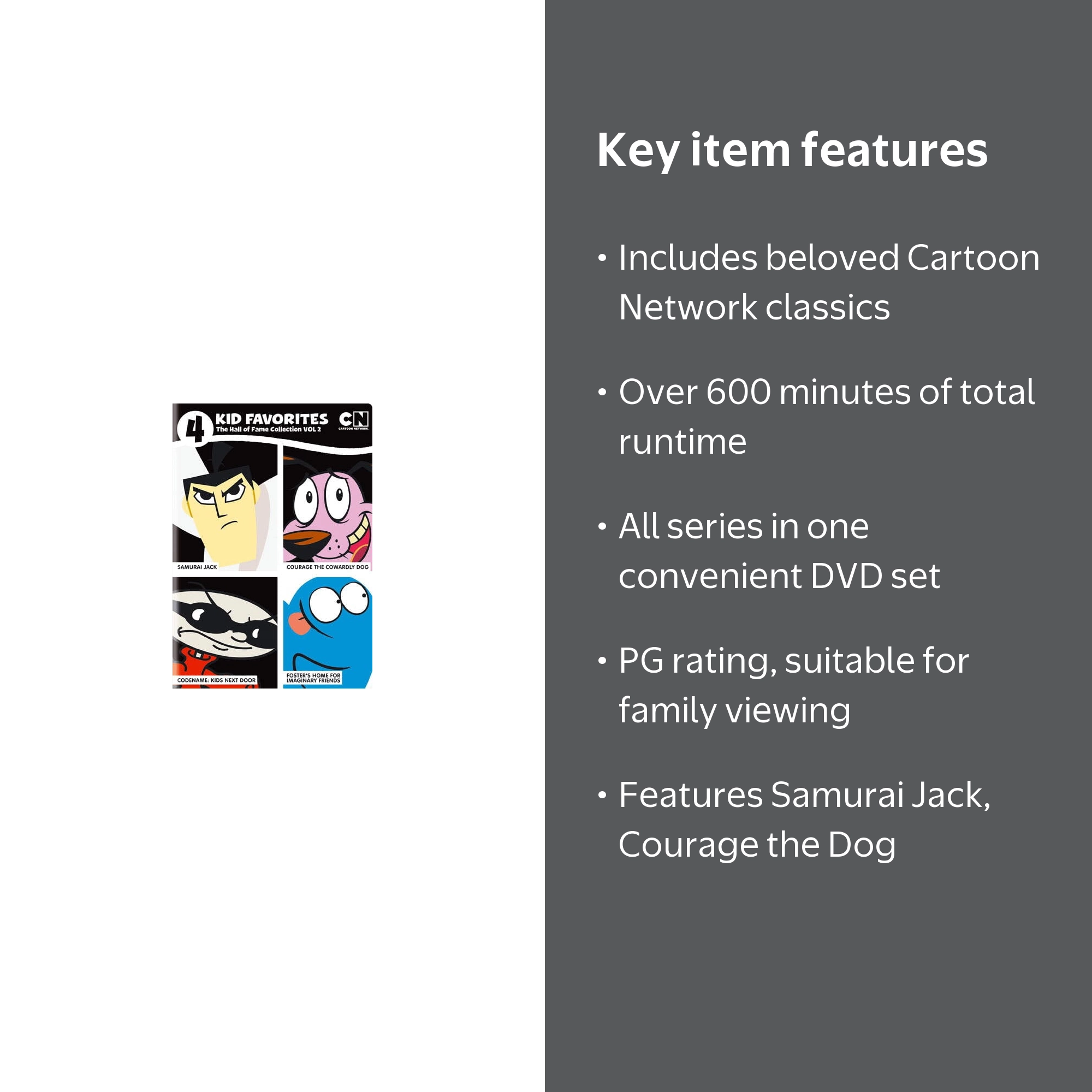4 Kid Favorites Cartoon Network: Hall of Fame Vol. 2 [DVD