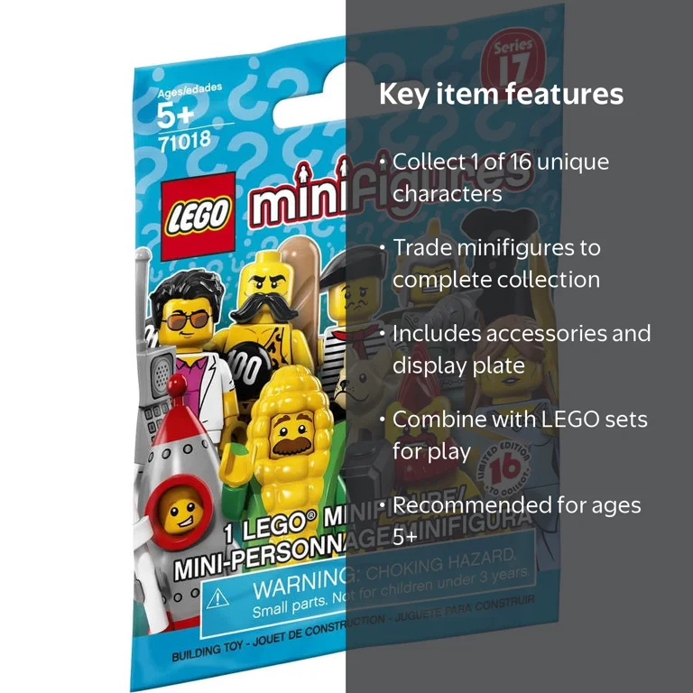 LEGO, Minifigures Series 17, 71018, Mystery Collectible Set