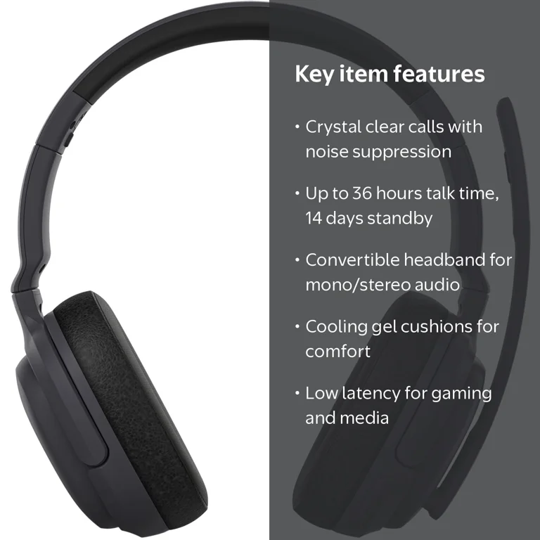 Nokia, Comm Band Pro Wireless Headset, CB-301BK, Black - Walmart.com