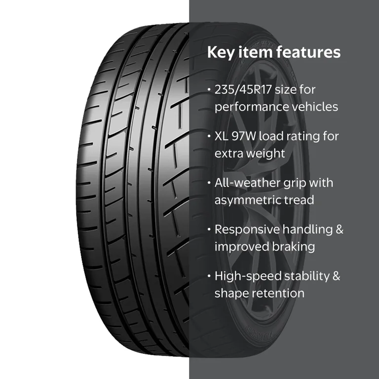 Dunlop SP Sport Maxx GT 600A, 235/45R17XL 97W BSW, 4 Ply Rating