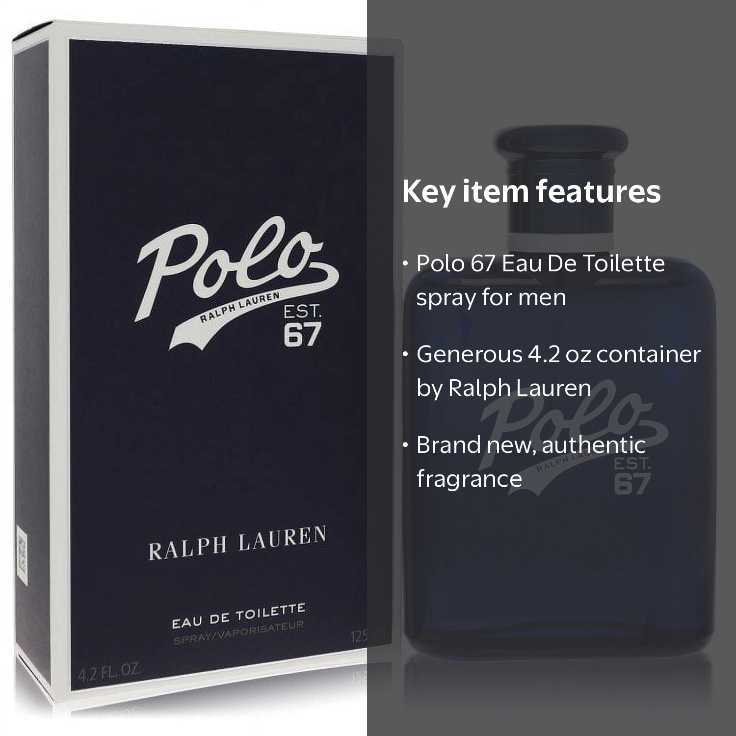 値下げしました箱付きRalph Lauren Polo 67オードトワレ75ml Ralph Lauren, Polo 67 Eau De Toilette Spray, 4.2 oz Men - Walmart.com