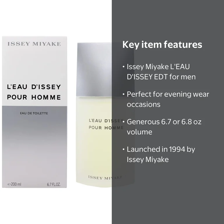 Issey Miyake L'EAU D'ISSEY For Him, EDT Spray, 6.7/6.8 oz, Citrus
