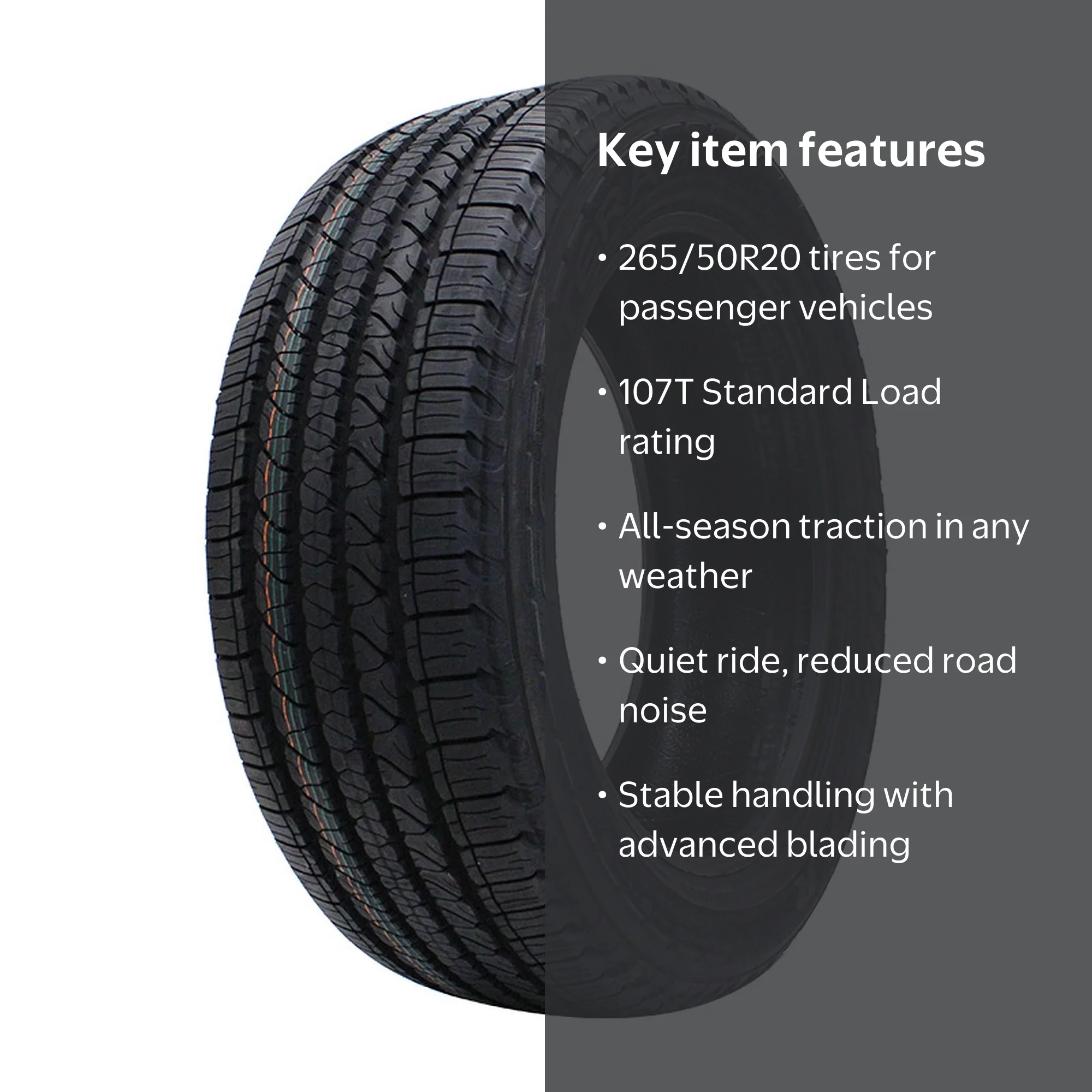Goodyear Fortera HL Passenger Tire with Stable Handling & Noise 