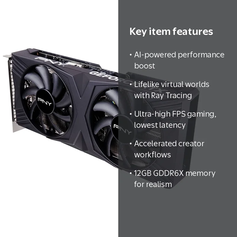 PNY GeForce RTX™ 4070 VERTO 12GB DLSS 3 Dual Fan Graphics Card