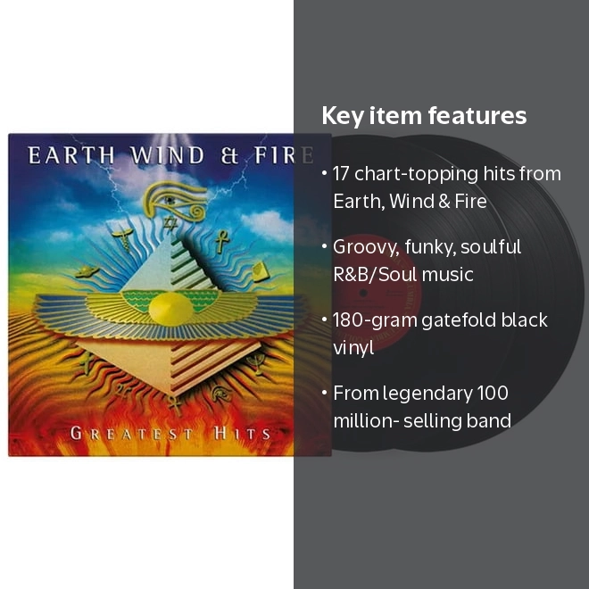 Music on Vinyl, Earth Wind & Fire Greatest Hits, 180gm Gatefold