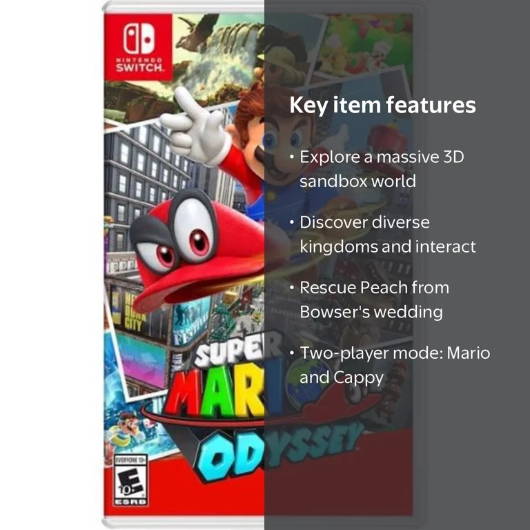 Nintendo, Super Mario Odyssey, Region Free, International Version