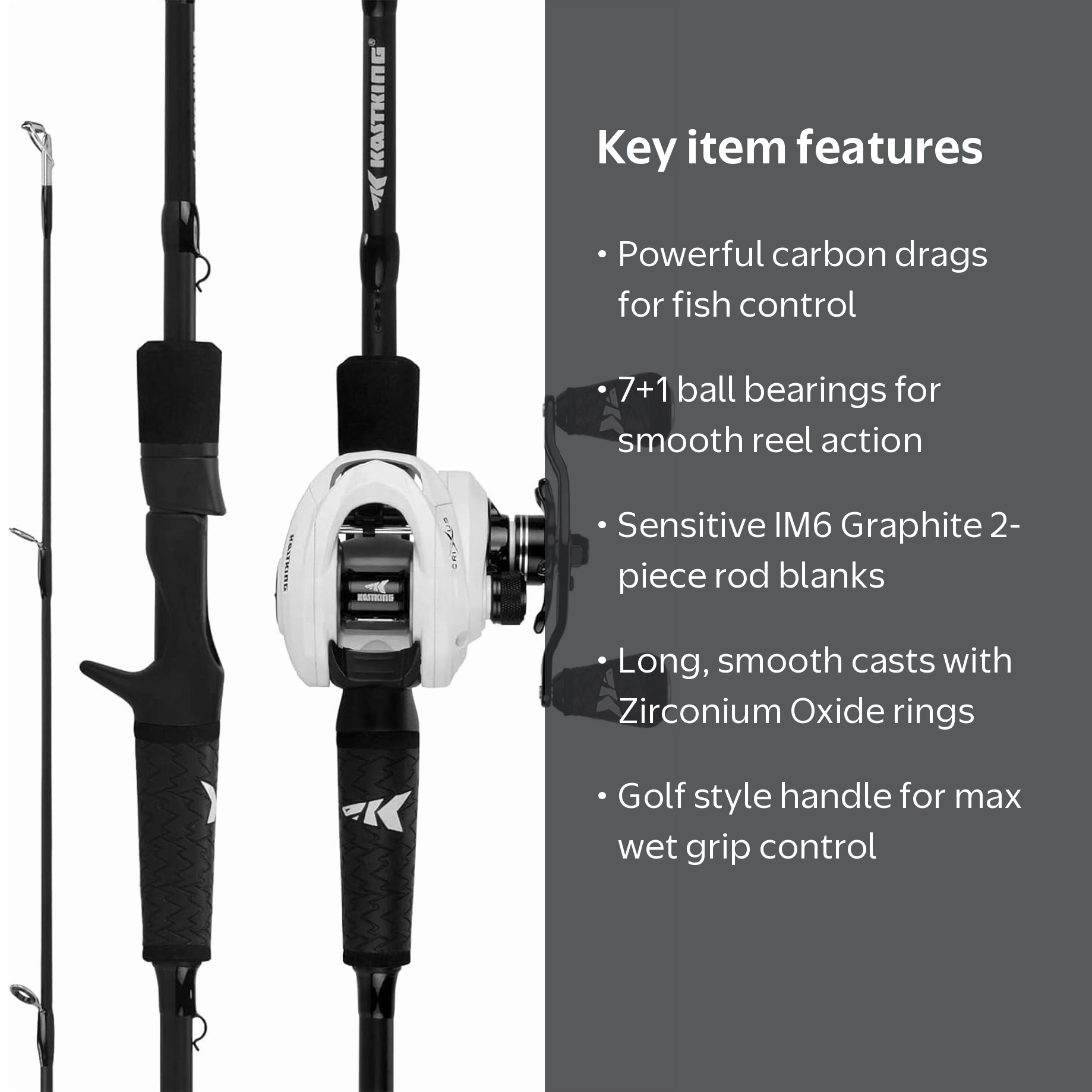 KastKing, Rod & Reel Combo, Crixus, Spinning & Baitcasting