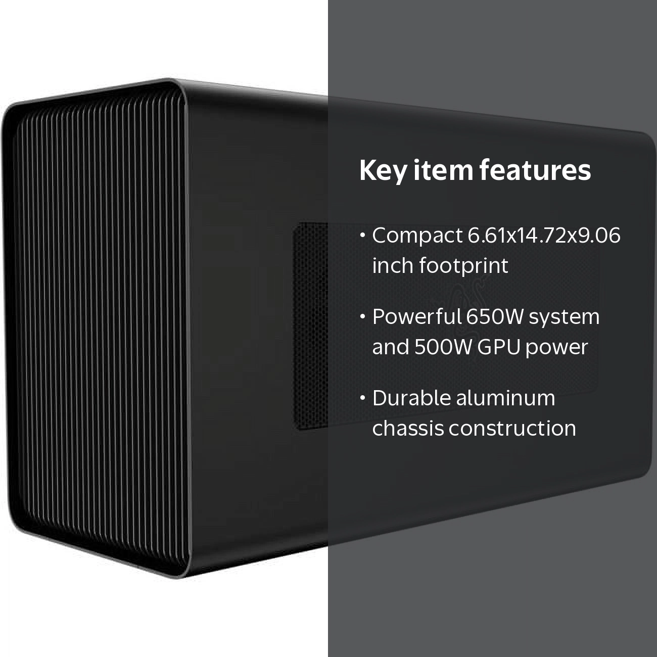 Razer Core X - Boost Thunderbolt™ 3 Laptops - 650W Power Supply