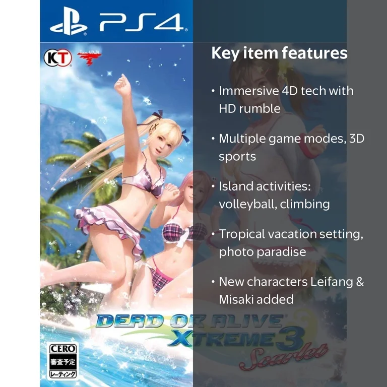 Dead Or Alive Extreme 3 Scarlet (# - Asian) /ps4 - Walmart.com