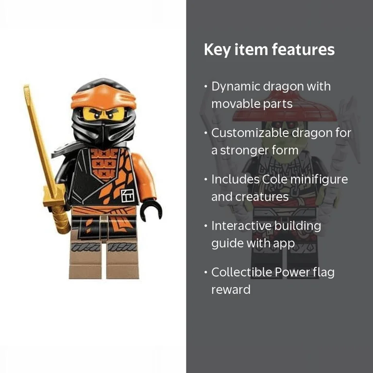Lego Ninjago Cole's Earth Dragon EVO 71782 - Walmart.com