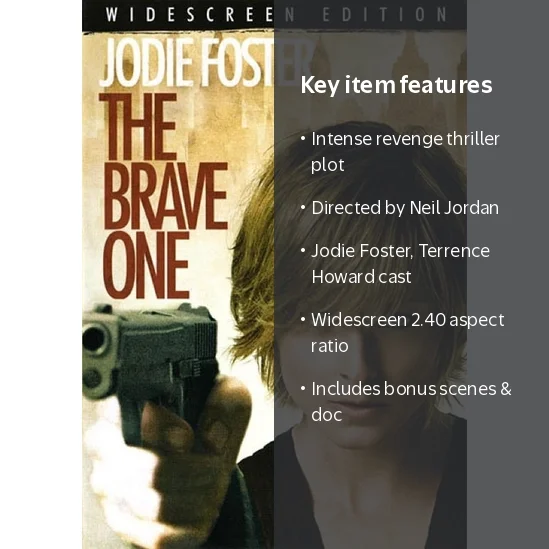 The Brave One (DVD) - Walmart.com