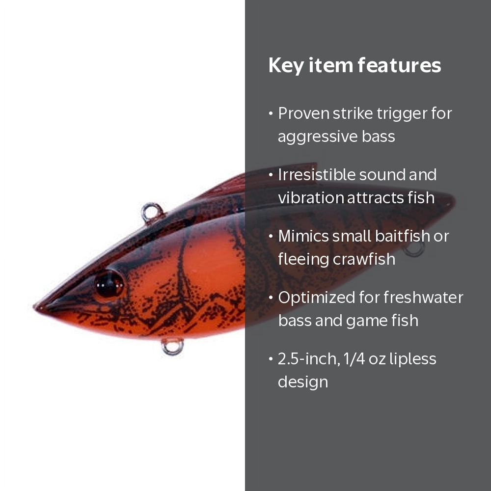 Rat-L-Trap Mini-Trap Fishing Lure 2.5'' 1/4 oz. - Red Crawfish