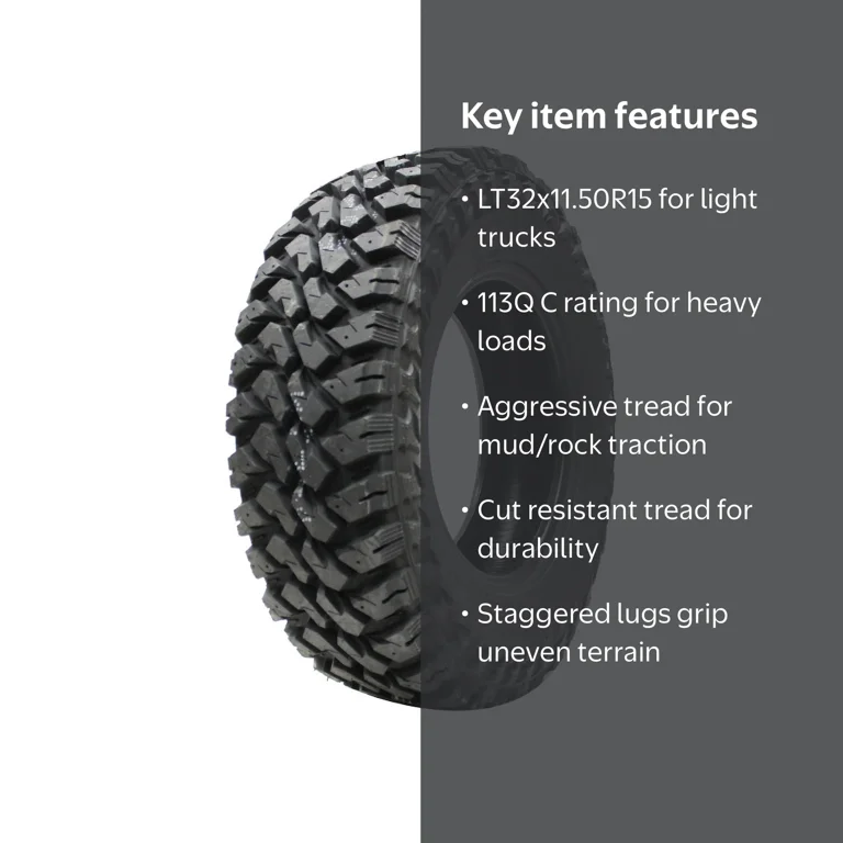 Maxxis MT-764 Buckshot II Mud Terrain LT32X11.50R15 113Q C Light