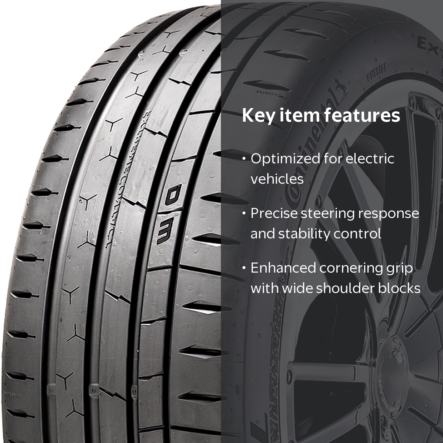 Continental ExtremeContact Sport 02 Summer Tire, 255/35ZR19 96Y XL