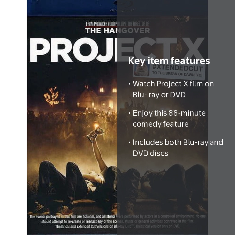 Warner Bros, Blu-ray + DVD, Project X, High School Party Comedy