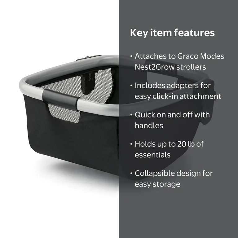Graco Click2Store Stroller Storage Organizer, Black - Walmart.com