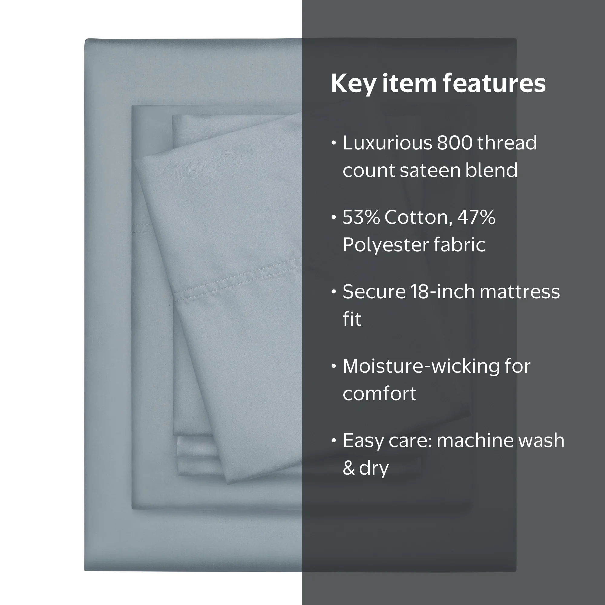 Serta 6-Piece 800 Thread Count Lead Cotton Rich Adult Bed Sheet