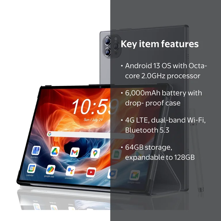2025 Android 13 Tablet,STA 10.1 inch Tablets 6GB+64GB +128GB
