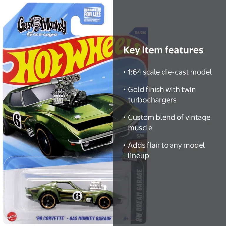 Hot Wheels '68 Corvette - Gas Monkey Garage - HW Dream Garage