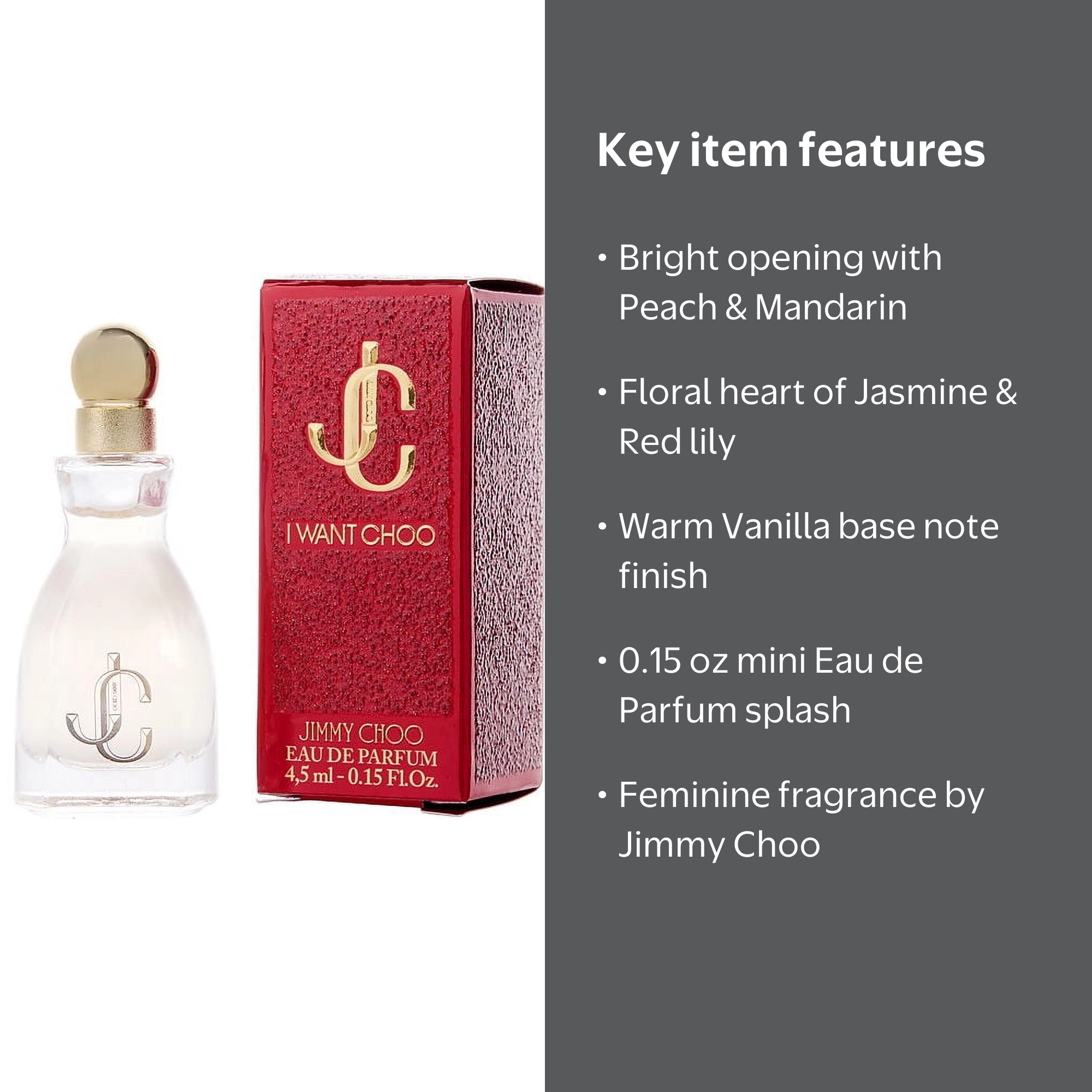 Jimmy Choo Ladies I Want Choo Mini Perfume Spray 0.15